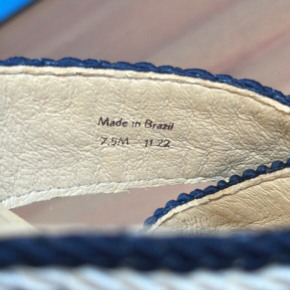 Jack Rogers Rope Dolphin Mini Wedge Slide Sandals Size 7.5 - Picture 8 of 11